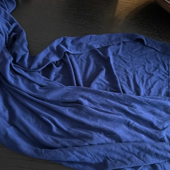 Victoria's Secret Women’s Small Blue Ruched Side Sleeveless Stretch Maxi Dress - Picture 6 of 8